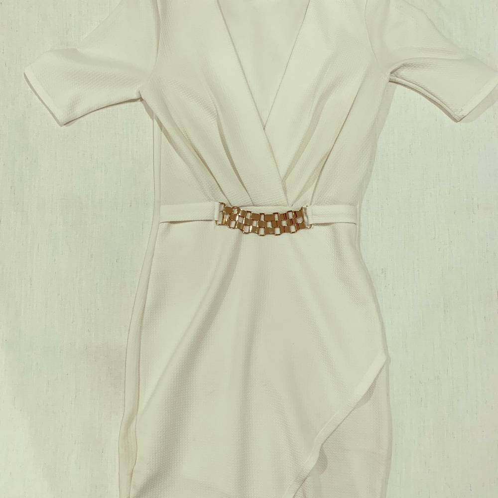 White mini dress